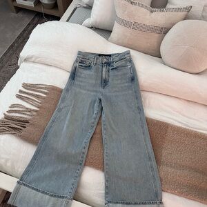 Veronica Beard Taylor Wide Leg Crop Jeans